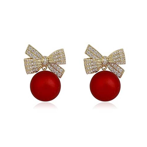 Red Statement Earrings, Color Palets, Handmade Pearl Jewelry, Candle Canvas, Gold Rings Fashion, Gold Statement Earrings, Rhinestone Bow, Earring Post, Earrings Christmas