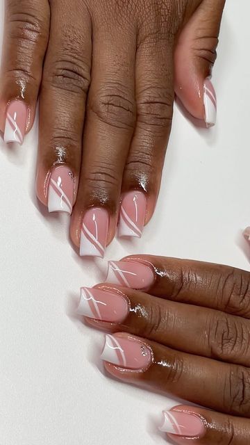 Short Sculpted Nails, Short Square Nails Ideas, White Wedding Nails, Short Square Nail Designs, Square Short Nails, College Nails, Wedding Nail Ideas, Leopard Print Nail, Classic White Wedding