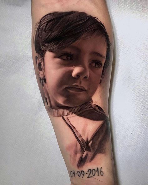 Bad Portrait Tattoos, Potrait Tattoo, Portrait Tattoo Sleeve, Really Bad Tattoos, Cat Portrait Tattoos, Italy Tattoo, Dog Portrait Tattoo, Photo Realism Tattoo, Portrait Tattoos