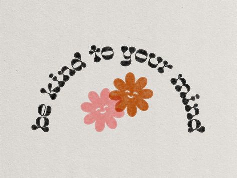 Be Kind To Your Mind by Tyler Elise Blinderman on Dribbble Cute Neutral Bath Rugs, Tiger Year, Picture Collage Wall, Macbook Wallpaper, Photo Wall Collage, Happy Words, Art Collage Wall, Collage Wall, Picture Collage