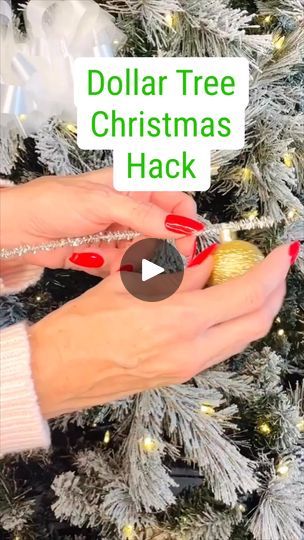 58K views · 804 reactions | Transform your Christmas tree with this easy DIY Dollar Tree ornament hack—festive and budget-friendly! 🎄✨ #DIYChristmas #DollarTreeFinds | Olivia's Romantic Home DIY First Christmas Tree Ornament, Dollar Tree 4ft Christmas Tree Ideas, Dollar Tree $5 Christmas Tree, Tinsel Ornaments Diy, Clear Ornaments Christmas Tree, How To Put Ornaments On A Christmas Tree, Christmas Ornament Tree Diy, Cluster Christmas Balls On Tree, Ornament Clusters On Tree Diy