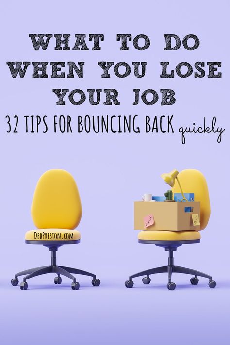 Wondering what to do when you lose your job? Here are 32 tips for managing your finances, job search, AND emotions to bounce back quickly! | what to do when you get laid off | what to do when you get fired | being let go from job quotes | letting go from a job quotes | getting let go from a job quotes | getting laid off work quotes | being laid off from work quotes | getting laid off quotes | laid off work quotes motivation | being let go from job | getting let go from a job Getting Let Go From A Job Quotes, Got Fired From Job Quotes, Losing A Job Quotes Inspiration, When You Get Fired From Work Quotes, What To Do When Unemployed, Lay Off Job Quotes, What To Do When You Get Laid Off, Being Laid Off From Work Quotes, Layoffs At Work Quotes