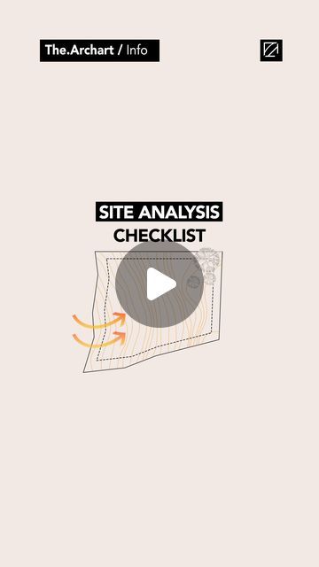 Shweta Hingane | Architecture & Design Educator on Instagram: "Save this Site Analysis Checklist now!

➡️ Analysing a site is a crucial step in architectural design, as it provides insights into the context, constraints, and opportunities that will influence your design decisions.
➡️ Starting with the initial site visits, you will get better ideas for concept and design. 

Animation by @the.archart 

[ Site analysis, Architecture, site details, Design students, Illustrarch, Architecture Project ] 

#illustration #illustrarch #archdaily #architecture #siteanalysis #sitevisit #sitework #interiordesign #siteplan #siteplanning #architecturestudent #architectureproject" Concept Sheet Architecture Student Ideas, Site Plan Analysis, Site Analysis Sheet, Architecture Sheets, Architectural Sheets, Analysis Architecture, Project Illustration, Site Analysis Architecture, Swot Analysis Template