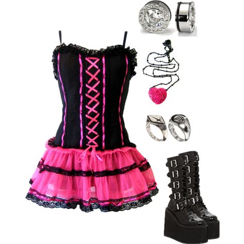 Untitled #1058 by bvb3666 on Polyvore featuring E.vil, Demonia, ASOS and INC International Concepts Scene Dress, Candy Dress, Kohls Dresses, Scene Outfits, Emo Dresses, Scene Fashion, Hipster Outfits, Emo Outfits, Gothic Outfits