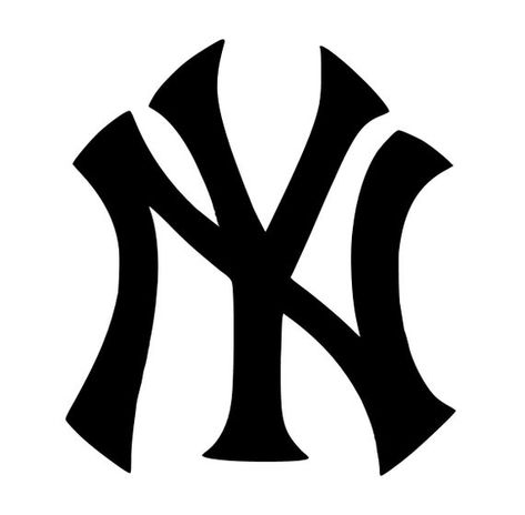 New York Yankees Logo, Yankees Logo, Ipad Photo, Yankees Baseball, Ny Yankees, Car Decals Vinyl, Baseball Team, Vinyl Art, Hair Art