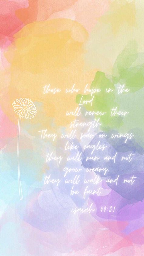 Pastel Bible Verse Wallpaper, Rainbow Bible Verse, Pastel Colors Background, Friends Bible Verse, Rainbow Bible, Rainbow Wallpaper Backgrounds, Pastel Color Background, Verse Wallpaper, Colors Background