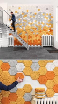 19 Ideas For Using Hexagons In Interior Design And Architecture Cool Office Space, Andermatt, Wall Patterns, Design Case, Homemade Bread, Interior Design Trends, Diy Wall Decor, Wall Panels, Modern Interior Design