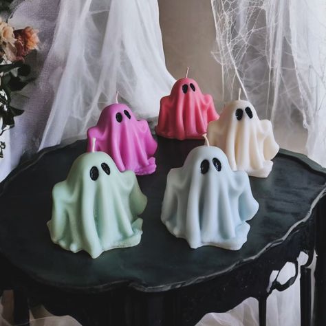 👻✨ Boo-tifully Spooky! 👻✨ Little ghost candles are our best sellers during October. These handcrafted ghost candles are ideal for setting the mood for Halloween gatherings, cozy nights in, or simply as a cute decoration. Whether you love the spooky season or just appreciate fun décor, these ghosts are here to haunt your heart! 🎃💀 👻 Available in multiple colors 🕯️ Hand-poured with love using soy wax 🎁 Makes a perfect Halloween gift! Get yours today and let these little ghosts light the way... Tiny Ghost, Ghost Candle, Ghost Candles, Ghost Light, Light The Way, Little Ghost, Instagram Feed Ideas Posts, Instagram Feed Ideas, Diy Candles