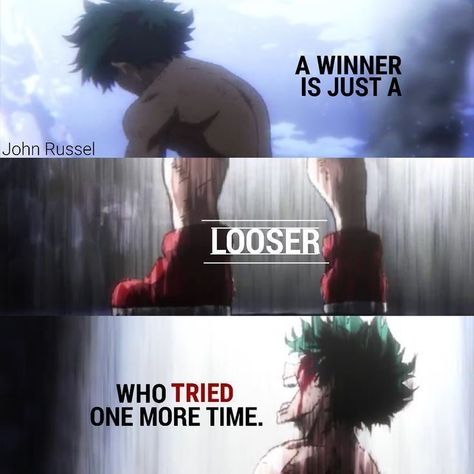 Anime Last Words, Deku Quotes, Quotes From Anime, Anime Sayings, Anime Quotes About Life, Doflamingo Wallpaper, Hero Quotes, Naruto Quotes, John Russell