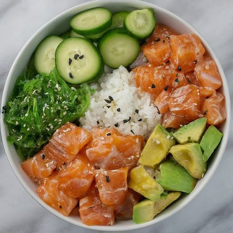 Our salmon poke bowl is light, refreshing, and easy to make. Perfect for a quick lunch or dinner. Find all the ingredients on Instacart today!