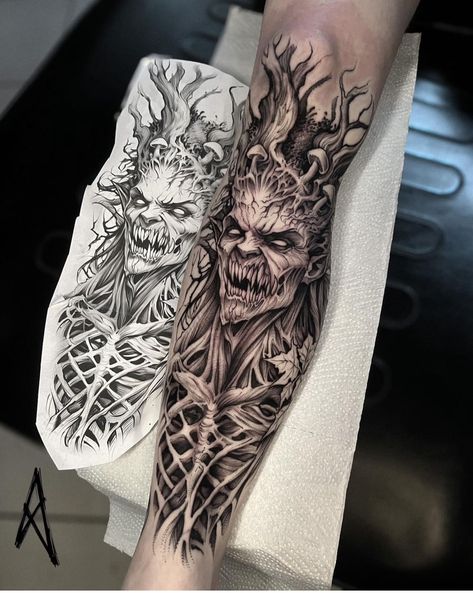 Chest Piece Tattoo Men Design, Filler Tattoo Designs, Angel Sleeve Tattoo, Slavic Tattoo, Band Tattoos For Men, Full Hand Tattoo, Samurai Tattoo Design, Cool Tattoo Drawings, Skull Sleeve Tattoos