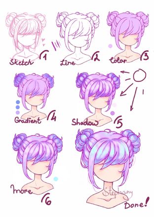 Hair Shine Drawing, Shine Drawing, Girly Graphic Design, Easy Hair Drawings, Drawing Resources, How To Draw Anime, Drawing Hair Tutorial, Body Base Drawing, Draw Anime