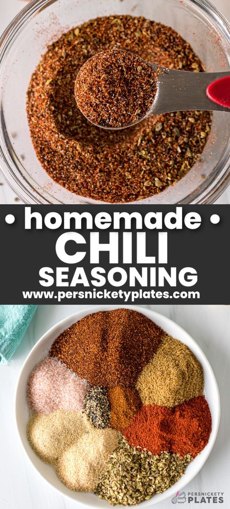 Homemade Chili Seasoning Mix, Chili Seasoning Recipe, Homemade Chili Seasoning, Diy Foods, Potatoes Roasted, Homemade Spice Mix, Chili Spices, Best Chili Recipe, Homemade Mixes