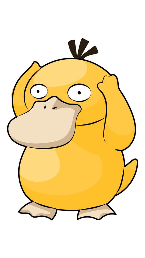 Psyduck is a Water-type Pokémon introduced in Generation I, which later evolves into Golduck starting at level 33. It is constantly beset by headaches. If the Pokémon lets its strange power erupt,... Joker Card Tattoo, Deviantart Pokemon, Water Type Pokemon, Gen 1 Pokemon, Disney Movie Art, Graffiti Text, Whatsapp Wallpaper Cute, Pokemon Birthday Party, Pokemon Stickers