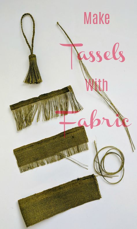 Creative Tassels, Make Tassels, Diy Tassels, Tassels Diy, Punch Embroidery, Hantverk Diy, Sew Ins, Diy Tassel, Fabric Making