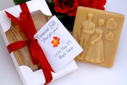 Bring a taste of Vermont to a wedding Vermont Wedding Favors, Maple Sugar Candy, Maple Candy, Candy Wedding, Candy Wedding Favors, Maple Sugar, Vermont Wedding, Candy Gift Box, Unique Bride