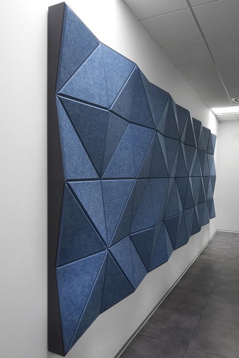 PRODOTTO : Fold Panels MATERIALS : Synthetic felt and colored MDF CLIENT : Dräger PHOTO CREDITS: ANDREA SEGLIANI Modern Acoustic Wall Panels, Acoustical Panels Wall, Wall Acoustic Panels Design, Acoustic Wall Art, Office Acoustic Panels, Acoustic Panels Wall Design, Acoustic Panel Design, Felt Wall Panels, Wood Sound Diffuser