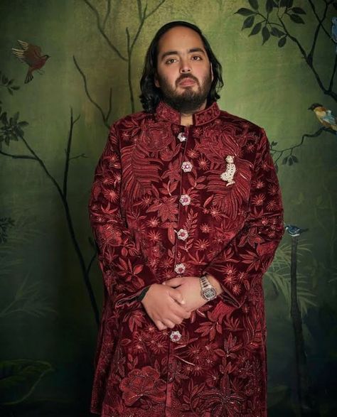 13 Best-Rated Ethnic Wear Looks At Anant-Radhika's Pre-Wedding Bash - Wedbook Groom Trends, Anant Ambani And Radhika Merchant, Structured Gown, Radhika Merchant, Anant Ambani, Dapper Grooms, Mumbai Wedding, Saree Gown, Celebrity Wedding