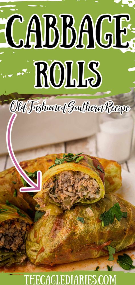 Southern Cabbage, La Ilaha Illa Anta, Healthy Southern Recipes, Chicken Lunch Recipes, Classic Southern Recipes, Southern Dinner, Deer Recipes, Southern Breakfast, Stuffed Cabbage Rolls