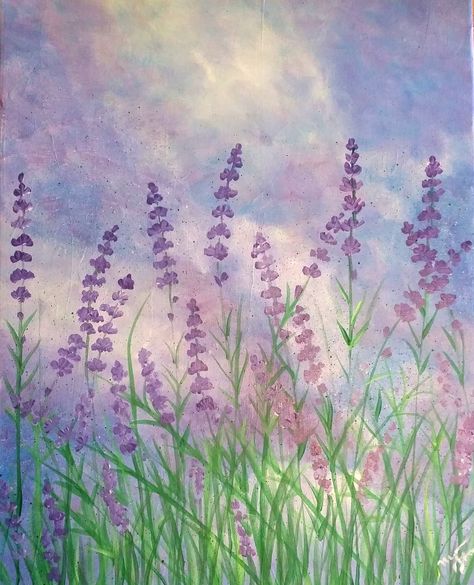 Lavender Painting, Field Of Lavender, Lavender Paint, Caribbean Art, Painting Quotes, Canvas Painting Designs, Landscape Art Painting, Watercolor Flower Art, Cool Wallpapers Art