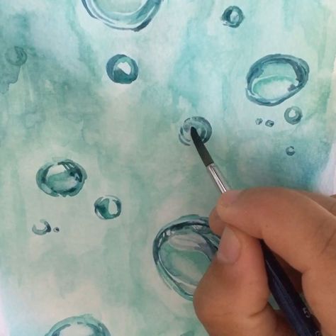 Valentina Fadda on Instagram: “🔎 How to paint a drop of water 💦 • • #watercolorpainting #watercolor #water” Water Drop Tutorial, How To Paint Water Drops, How To Paint Water Droplets, How To Draw Drops Of Water, How To Paint Water Drops In Watercolor, Art Tutorials, Watercolor Paintings, Water, Instagram