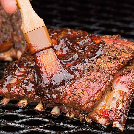 Smoked Lamb Ribs with Rosemary and Fig Barbecue Sauce Lamb Ribs Recipe, Smoked Lamb, Braised Short Ribs Recipe, Bbq Pork Ribs, Lamb Ribs, Barbecue Sauce Recipes, Pork Rib Recipes, Ribs Recipe, Fine Cooking