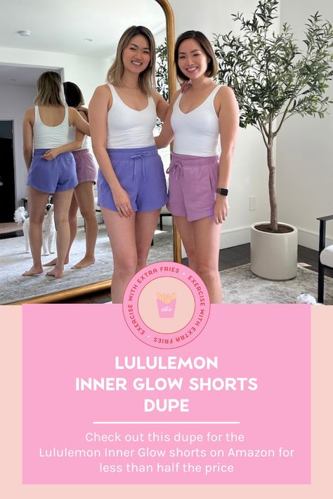 We found the best Lululemon Inner Glow Shorts dupe from Amazon for less than half the price! These comfy athleisure loungewear shorts are great for running errands & perfect for summer. Best Running Shorts For Women, Chic Athleisure Outfits, Best Running Shorts, Gym Fit, Alo Yoga, Athleisure Outfits, Loungewear Shorts, Running Shorts, Cute Woman