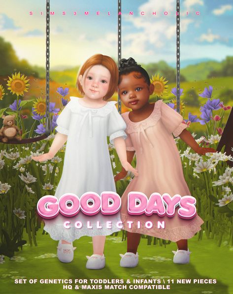 🍼 GOOD DAYS COLLECTION: Genetics for Toddlers & Infants 🍼 Sims 4 Infant, Sims 4 Family, Sims 4 Children, Sims 4 Game Mods, Casas The Sims 4, Sims 4 Toddler, Sims4 Clothes, Sims 4 Cc Packs, Sims 4 Collections