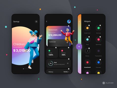 App Design Trends, Saving App, Ui Design Trends, Ux Mobile, Mobile App Design Inspiration, App Interface Design, Finance App, Mobile Ui Design, App Design Inspiration