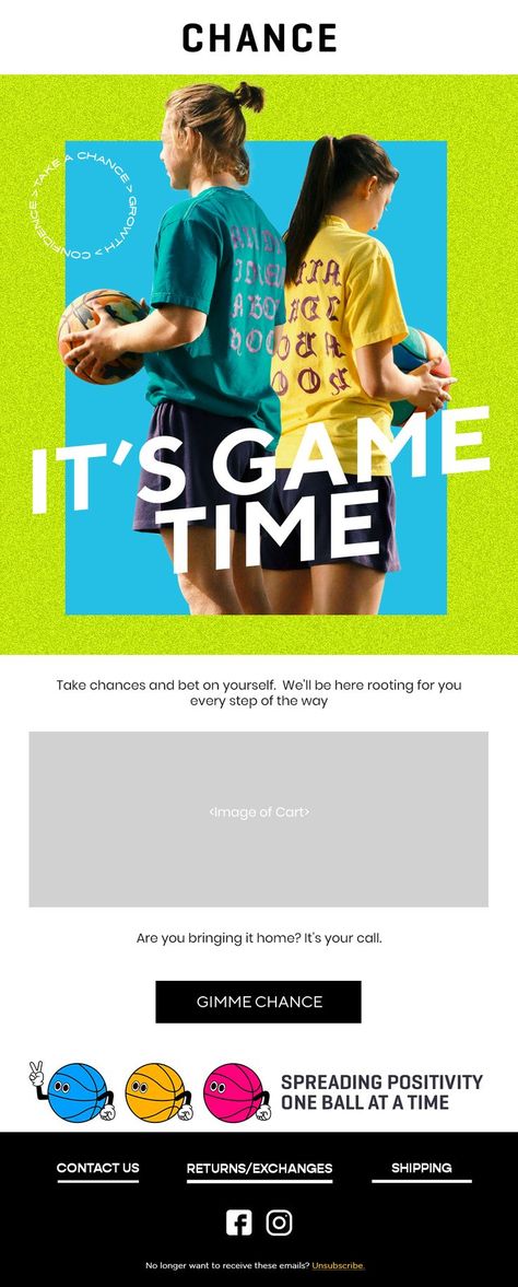 Email design campaign for Chance UK Last Chance Email Design, Last Chance Email, Design Campaign, Business Invitation, Email Newsletter Design, Bulk Email, Newsletter Design, Email Design, Game Time