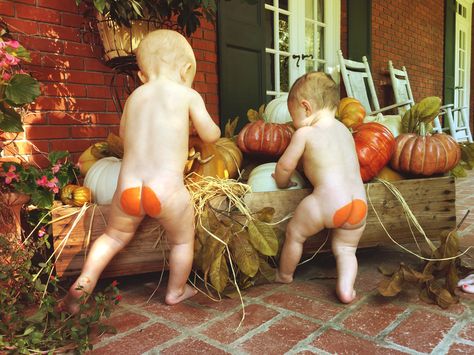 Lil pair of twin pumpkins Fall Mini, Childrens Photography, Baby In Pumpkin, Baby Brother, Fall Baby, Mini Photo, Fall Photos, Baby Photoshoot, Cuteness Overload