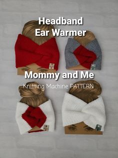 Kerchief Pattern, Ear Warmer Pattern, Shawlette Pattern, Addi Knitting Machine, Addi Express, Machine Knit, Circular Knitting Machine, Knitting Machine Patterns, Loom Knitting Patterns