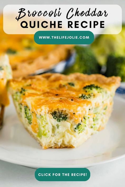 Basic Quiche, Basic Quiche Recipe, Vegetable Quiche Recipes, Luncheon Recipes, Broccoli Cheddar Quiche, Cheddar Quiche, Egg Quiche, Ic Recipes, Ic Diet