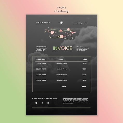 PSD flat design creativity template | Premium Psd #Freepik #psd #price-list #invoice #invoice-design #invoice-template Package Price List Design, Design Invoice, Price List Design, Invoice Design, List Design, Invoice Template, Price List, Flat Design, Weeding