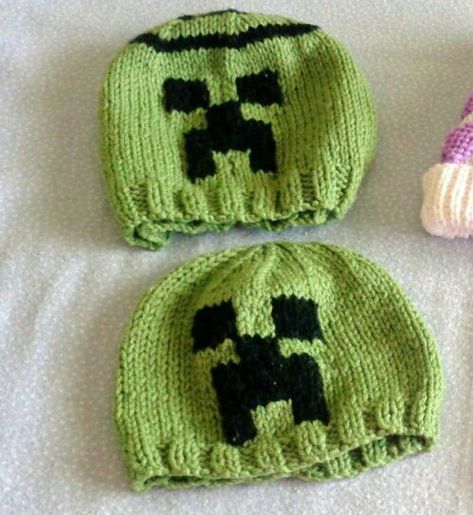 Minecraft Knitting Pattern, Minecraft Knitting Pattern Free, Minecraft Knitting, Minecraft Hat, Boys Knitting Patterns Free, Games To Play With Kids, Life Is A Gift, Respect Others, Negative People