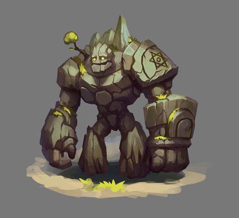 ArtStation - 1, Chengyou Liu Golem Rpg, 다크 판타지, Monster Concept Art, Concept Art Character, Dnd Art, Fantasy Creatures Art, Fantasy Monster, Mythical Creatures Art, Game Character Design