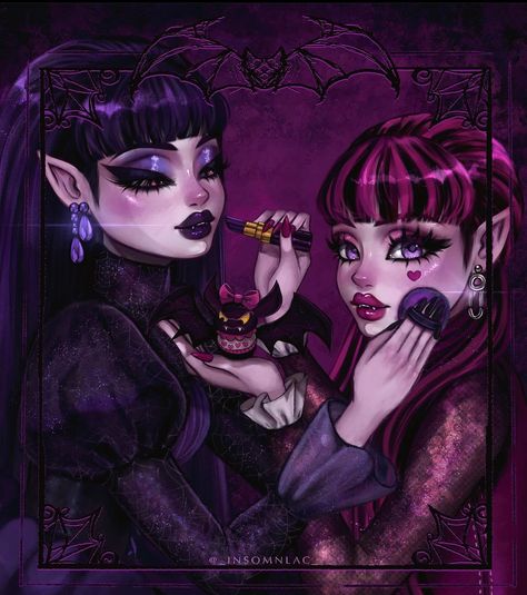 Draculaura Aesthetic, Into The Spiderverse, Monster H, Illustrative Art, Arte Monster High, Monster High Pictures, Moster High, Catty Noir, Monster High Art