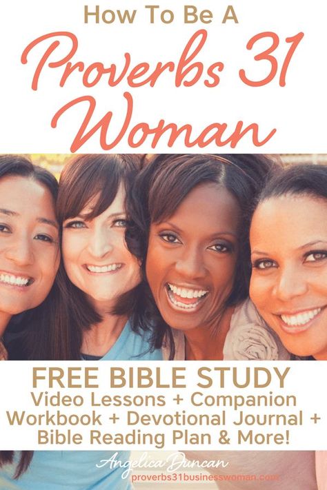 Join us for the FREE Proverbs 31 Woman Bible Study! Companion Workbook + Devotional Journal + Bible Reading Plan + Video Lessons & More! Woman Bible Study, Bible Study For Women, A Proverbs 31 Woman, Bible Study Videos, Womens Bible, Quotes Encouraging, Bible Studies For Beginners, Journal Bible, Bible Study Printables