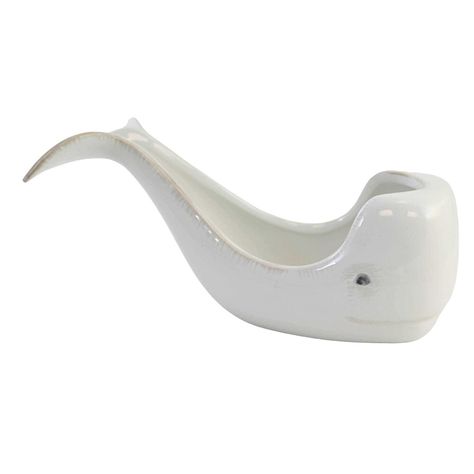 Wonderful White Whale Spoon Rest Highlighted With A Slight Shade Of Tan Around The Edges. The Tail Of The Whale Is Designed Up To Hold The Handle Of The Spoon.. Size 3.5 In H X 3.5 In W X 8.5 In D. . Purchase Includes One Spoon Rest. Whale Spoon, Spoon Rest Ceramic, White Whale, Spoon Rests, The Whale, Ceramic Kitchen, Kids Story Books, Kitchen Products, Kitchen Cooking