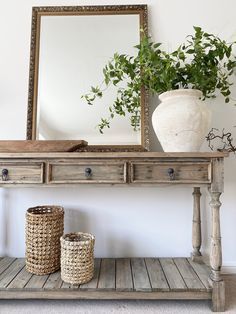 Home Decor. #homedecor, #interiordesign, #homedesign, #decor inspiration Painted Console Table Ideas, Antique Entry Table, Rustic Entry Table, Rustic Hallway Table, Rustic Entryway Table, Rustic Hallway, Rustic Console Table, Office Heels, Reclaimed Wood Console Table