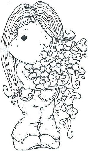 Magnolia Stamp. Tampons Magnolia, Magnolia Colors, Magnolia Stamps, Adult Colouring Pages, Spring Bouquet, Digi Stamp, Copic Coloring, Digi Stamps, Marker Art