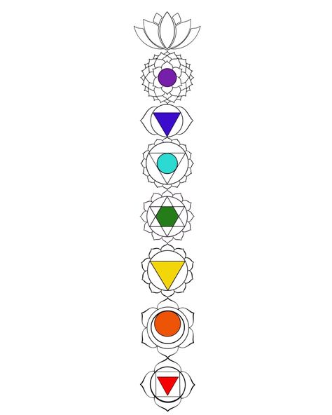 How To Draw Chakra Symbols, Chakra Art Mandala, Chakras Drawing, Chakra Elements, Chakra Illustration, Chakras Art, Chakra Colours, Yoga Mudras, Vegas Hotels