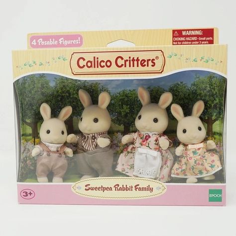 Calico Critters Bunny Family, Calico Critters Bunny, Sylvanian Families House, Rabbit Family, Critters 3, Calico Critters Families, Sylvanian Family, Sakura Art, Bunny Wallpaper