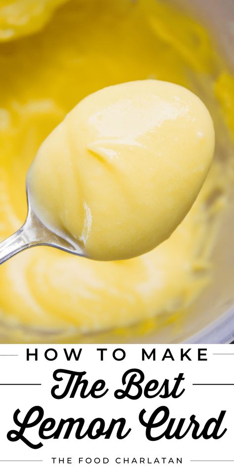 Easy Lemon Curd, The Food Charlatan, Lemon Curd Recipe, Lemon Custard, Food Charlatan, Lemon Dessert Recipes, Curd Recipe, Cake Fillings, Lemon Desserts