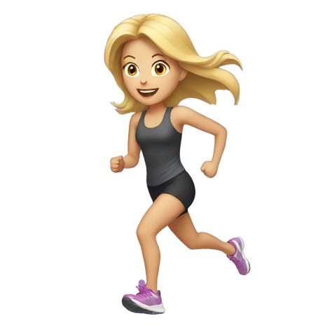 Morning Emoji, Discord Emojis, Emoji Generator, Cute Emoji, Png Icons, Girl Running, Fitness Nutrition, Blonde Girl, Nutrition