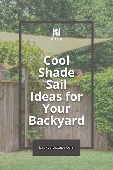 You can use a shade sail to provide cool relief on your patio. They're great because they are simple and easy to install, not expensive and offer instant results! Here's some of the best ways you can use them in your backyard. Triangle Sunshade Ideas, Sale Shade Ideas, Patio Sails Shade, Patio Sails Shade Ideas, Sail Cloth Patio Cover Ideas, Triangle Sail Shades For Patio, How To Hang A Sun Shade Sail, Diy Sun Shade Poles, Yard Shade Ideas