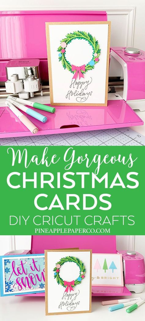 Explore Air 2 Projects, Cricut Explore Air 2 Projects, Diy Christmas Cards Cricut, Cricut Christmas Cards, Cricut Explore Projects, Handmade Holiday Gifts, Projets Cricut, Cricut Explore Air 2, Cricut Cards