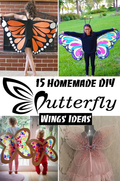 Butterfly Wings Tutorial, Butterfly Wings Diy, Butterfly Costume Kids, Diy Butterfly Costume, Butterfly Costumes, Homemade Wings, Boy Crafts, Butterfly Wings Costume, Diy Fairy Wings