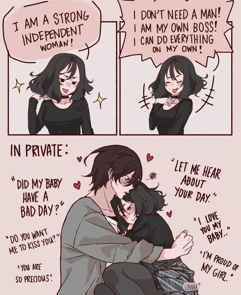 Type Of Girlfriend, Cute Couple Comics, Couples Comics, Cute Couple Art, Cute Memes, Having A Bad Day, Cute Comics, Cute Anime Couples, Cute Couples Goals