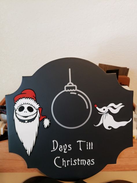 Nightmare Before Christmas Signs Diy, Nightmare Before Christmas Sign, Days Till Christmas Sign Diy, Nightmare Before Christmas Svg, Nightmare Before Christmas Countdown Clock, Halloween Town Sign Nightmare Before Christmas, Countdown To Christmas Chalkboard, Days Until Christmas Sign Diy, Days Until Christmas Sign